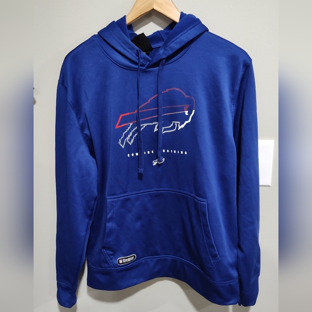 Buffalo Bills New Era Combine Authentic Watson Pullover Hoodie, Royal Blue, M